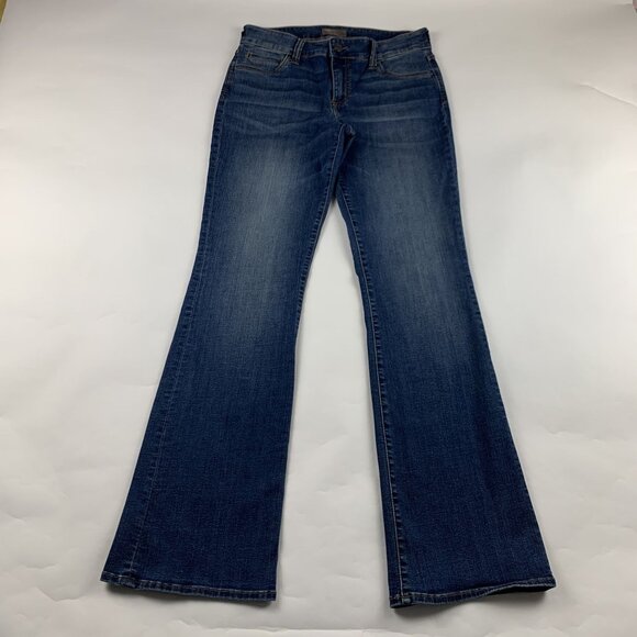LONG Kut from the Kloth Dark Wash Natalie Bootcut Jeans 8L - Picture 1 of 6